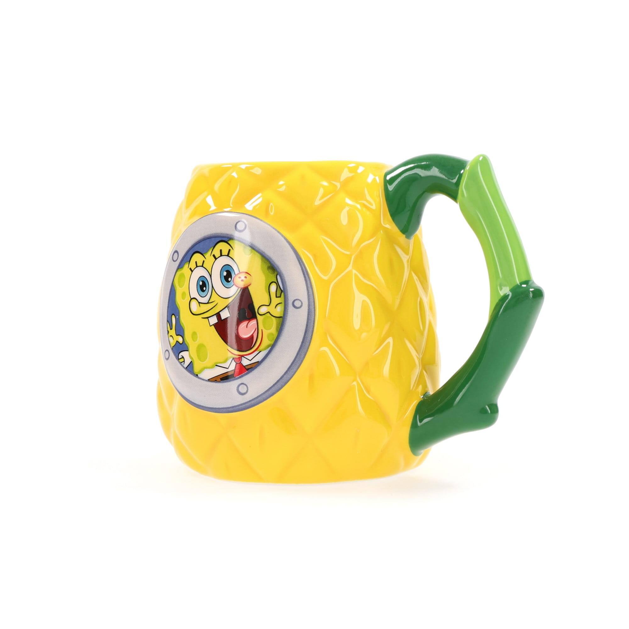 Alt View 1. Silver Buffalo - SpongeBob SquarePants Pineapple House 3D Sculpted Ceramic Mug | Holds 20 Ounces - Yellow.