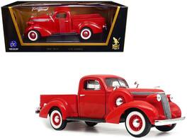 1937 Studebaker Coupe Express Pickup Truck 1/18 Diecast Model Car by Road Signature - Red