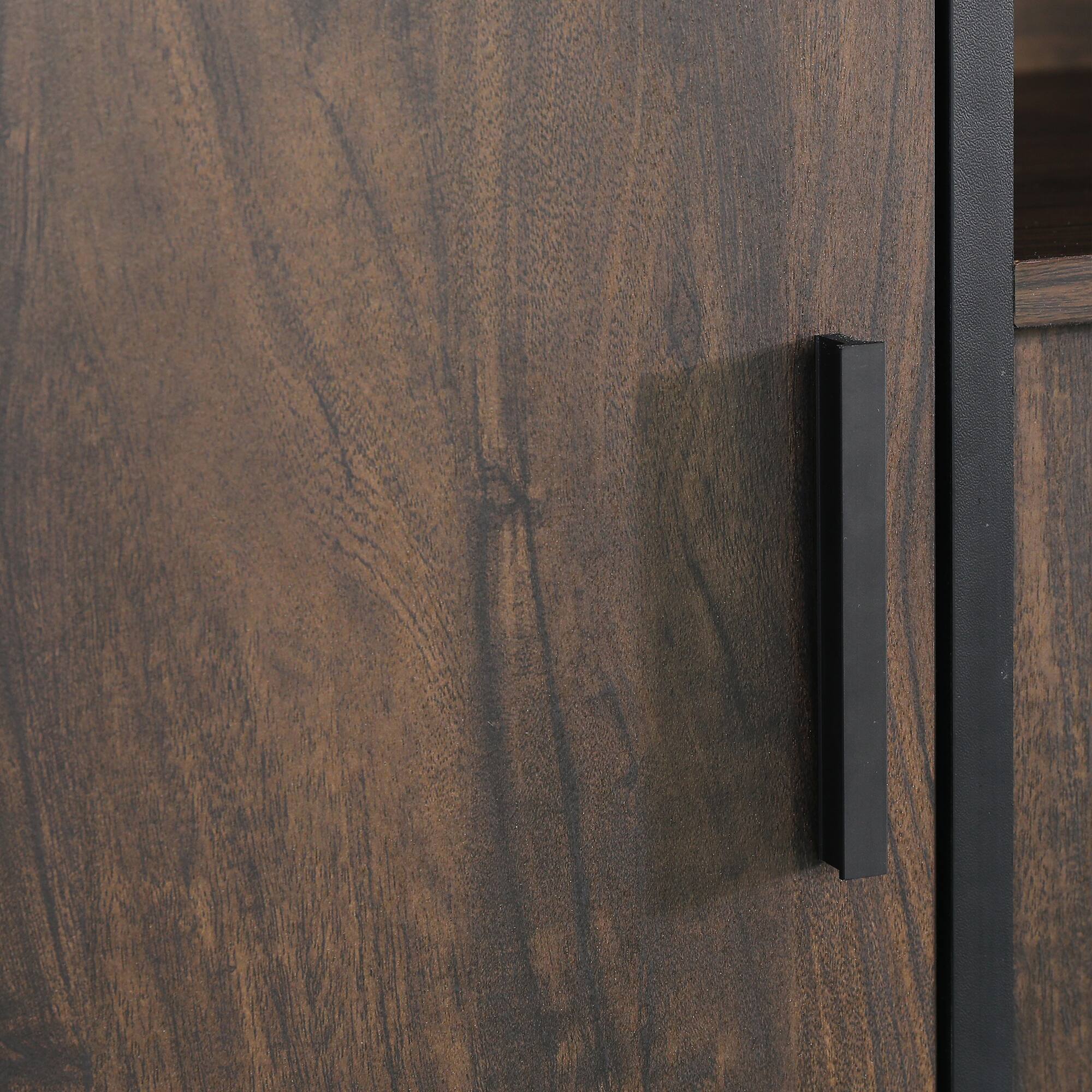 Alt View 5. Ihomeadore - 72" Modern TV Stand Entertainment Center with Open Storage Shelves and Cabinets for TV up to 65" - Brown.