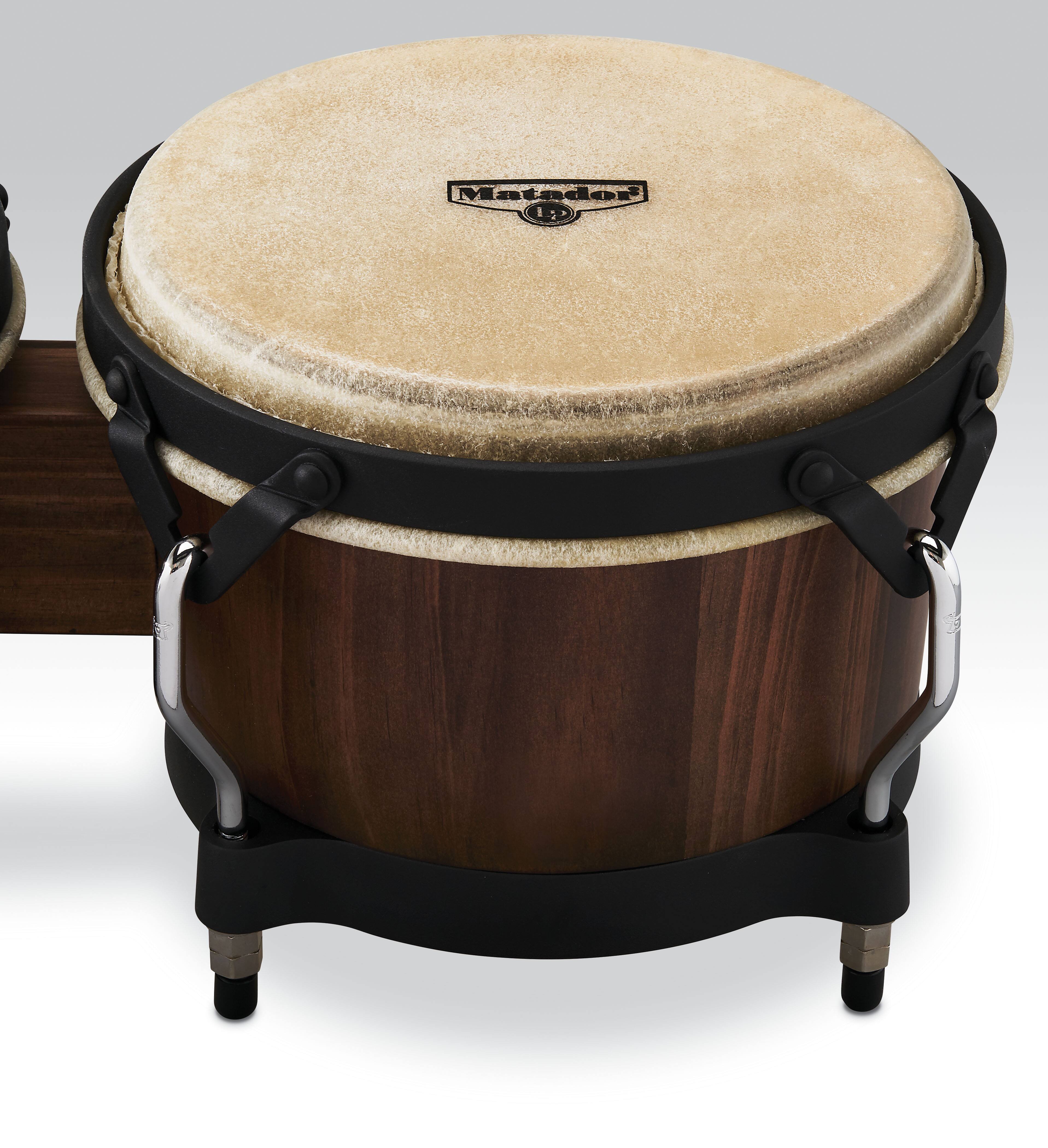 Left. Latin Percussion - Matador Bongos NZ Pine Whsky Brl.
