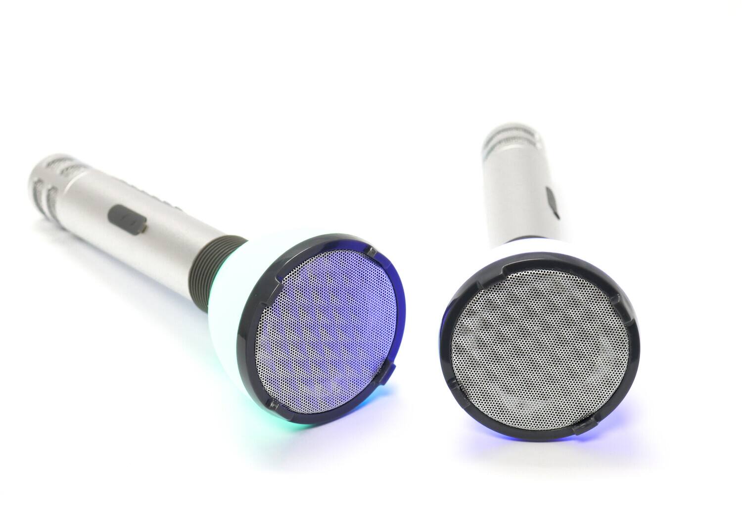 Alt View 3. Singing Machine - Singing Machine SMM478 Duet Karaoke Microphones with Portable Bluetooth Speaker   - COLLECTIBLES - Multicolor.