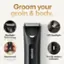 Groom your groin & body.

* SkinSafe Technology: The "SkinSafe" technology does not assure cut protection.
* Waterproof: IPX7 rated to protect against immersion in up to one meter of fresh water for up to 30 minutes.
* LED Spotlight: Tri-LED Battery Indicator.
