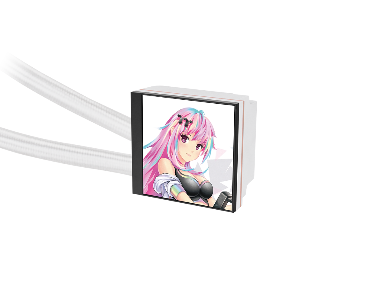 Alt View 5. Thermaltake - MAGFloe 360 Ultra White AIO - Snow.