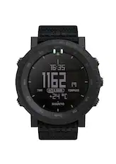 Front. SUUNTO - Alpha Military Style Tactical Watch with Altimeter, Compass and Barometer - Black.
