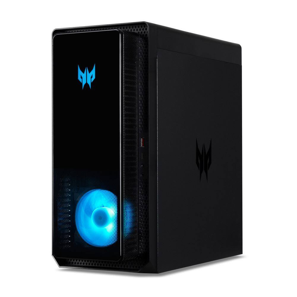 Angle. Acer - Predator Orion 3000 PO3-650-UB91 Gaming Desktop 16GB RAM 1TB SSD Intel Core i5-13400F 10-Core NVIDIA GeForce - Black.