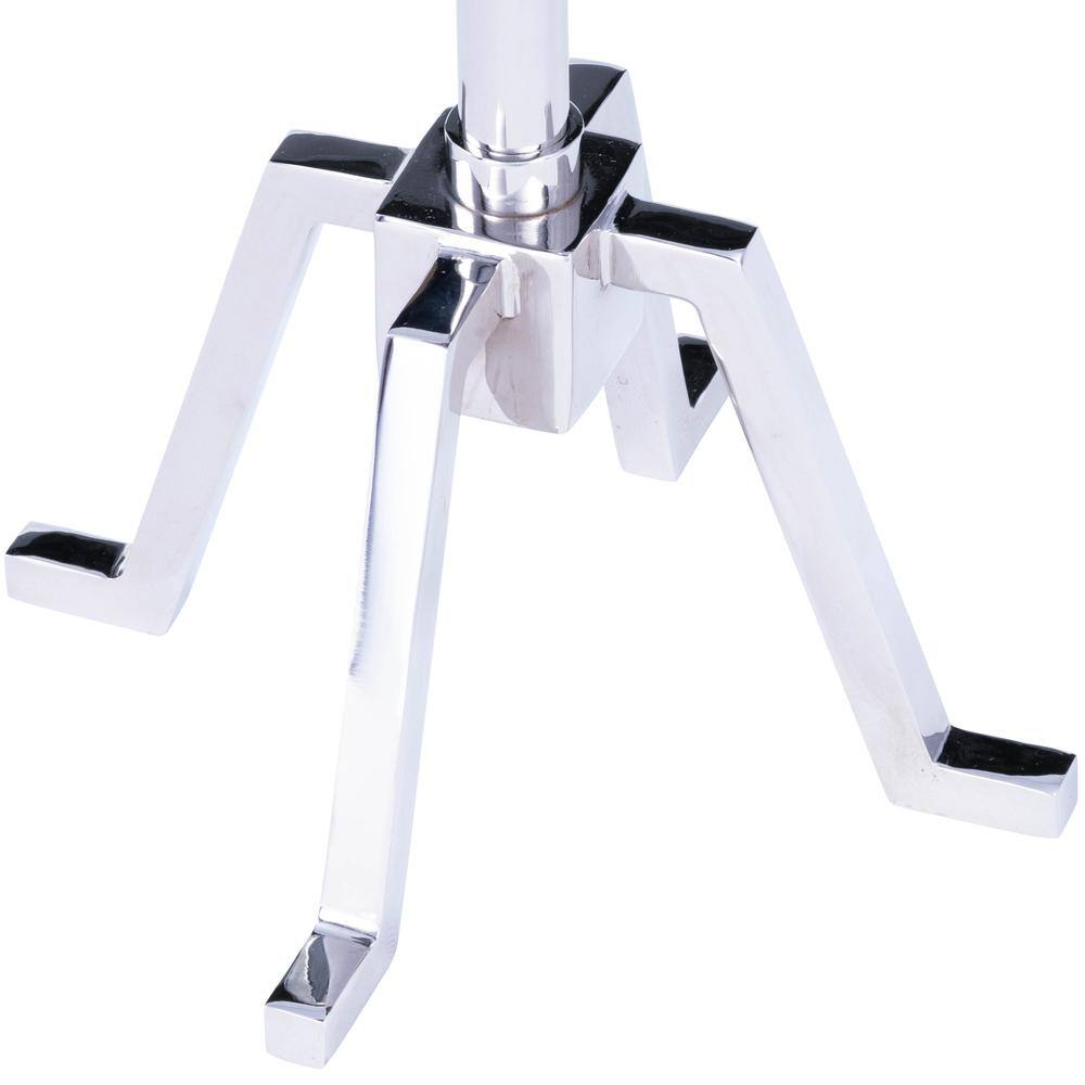 Butler Specialty Sash Metal & Marble Side Table Silver - Best Buy