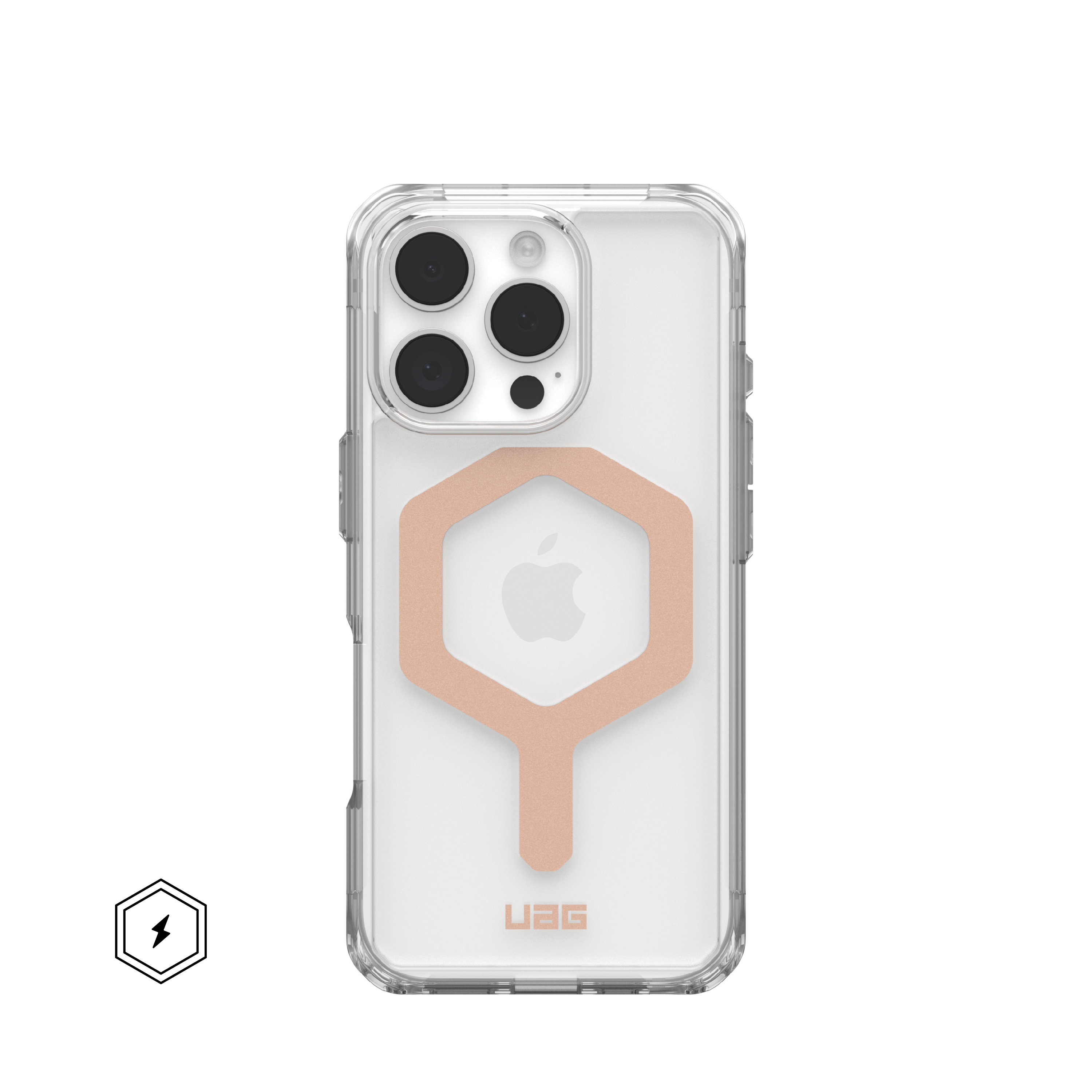 UAG - Plyo Series Case with Magsafe for Apple iPhone 16 Pro - Ice/Rose Gold - Front_Zoom