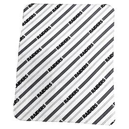 Logo Brands - Las Vegas Raiders 50" x 60" Classic Vertical Stripe Fleece Throw Blanket - Multicolor