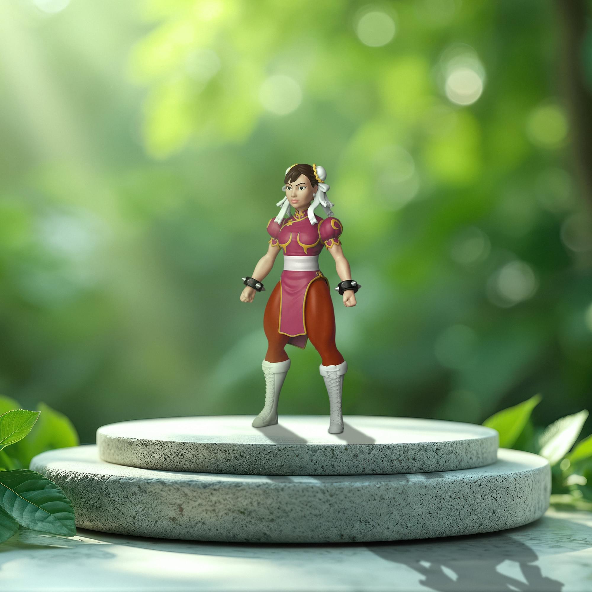 Alt View 2. Funko - Savage World Street Fighter Funko Vinyl Figure | Chun Li Pink Dress (Chase Figure) - Pink.