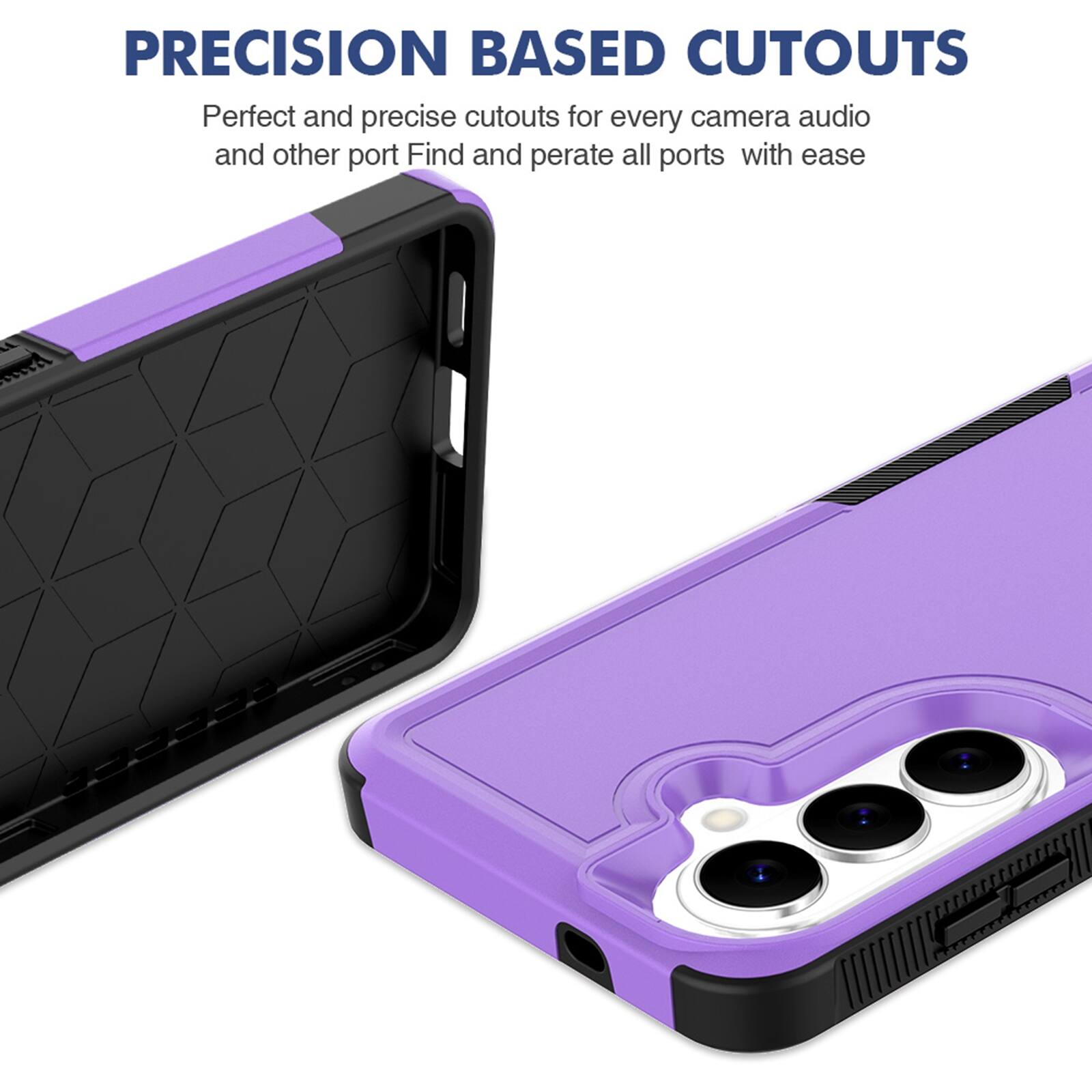 PRECISION BASED CUTOUTS  
Perfect and precise cutouts for every camera audio and other port. Find and operate all ports with ease