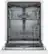 Alt View 18. Bosch - 300 Series 24" Front Control Smart Built-In Stainless Steel Tub Dishwasher with 3rd Rack, 46 dBA - White.