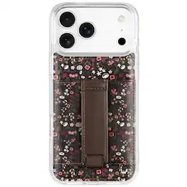 Walli Cases - iPhone 17 Pro Phone Case with Wallet and Finger Strap - Twilight Blossom