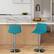 Alt View Zoom 11. Simpli Home - Hopkins Adjustable Bar Stool - Aqua Blue.