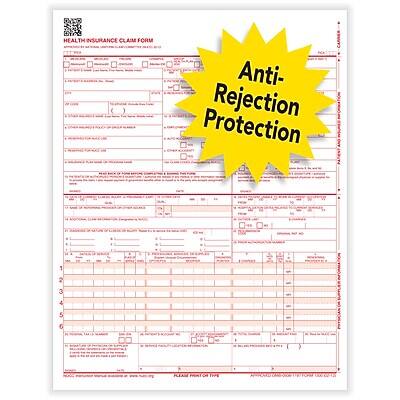 ComplyRight CMS 1500 Health Insurance Claims, 2500/Pack (CMS12LC) White ...