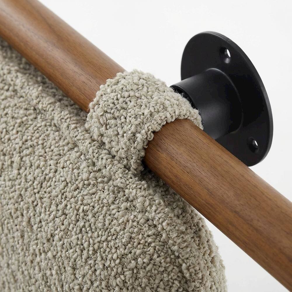 Alt View 1. FurniFact - Chenille Upholstered King Size Headboard Wall-Mounted with Soft Padding - Brown.