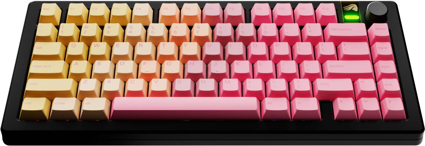 esc F1 F2 F3 F4 F5 F6 7 FB F9 F10 F11 F12 ! 1 C 2 # 3 S 4 % 5  6 & 7 8 I 9 ) O - - + = backspace delete tab Q W E R T Y U I O P [ ) ] I I pgup caps lock Jock A S D F - G H J K L ; a ascend pgdn shift end ctr code alt gr