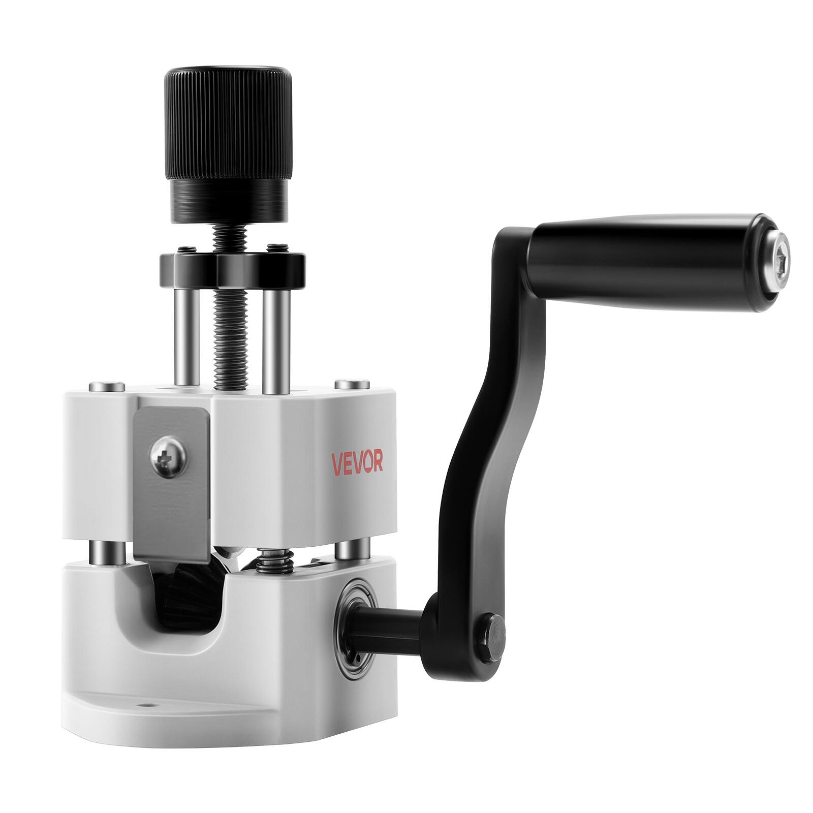 Alt View 5. VEVOR - Manual Wire Stripping Machine, 0.06-1 in, Portable Copper Stripper with Hand Crank or Drill Powered,64Mn Quenched Blades - Grey;Black.