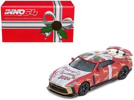 Inno Models - Nissan GT-R50 By ItalDesign RHD Christmas 2024 Special Edition 1/64 - Red Metallic with Graphics