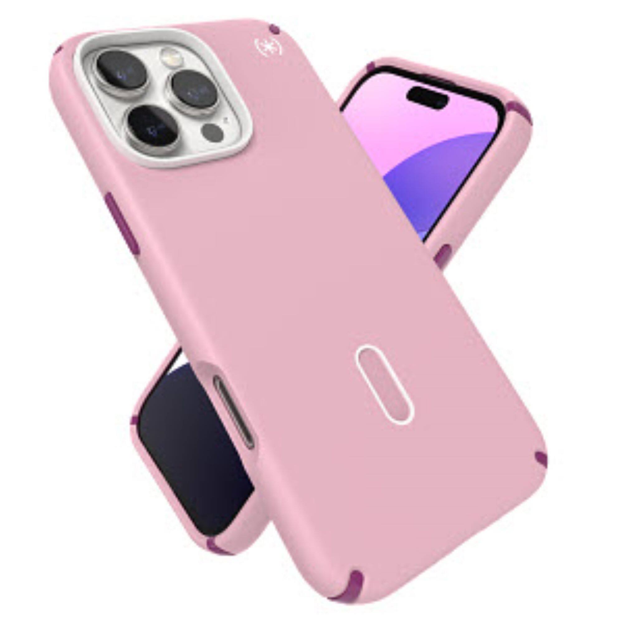 Alt View 17. Speck - Presidio2 Pro ClickLock Case with MagSafe for Apple iPhone 16 Pro Max - Wednesday Pink.