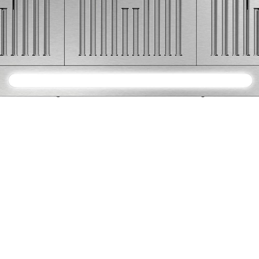 Alt View 9. Streamline - 36 in. Melisurgo Convertible Insert 350 CFM Range Hood, Baffle Filters, Push Button Control, LED Lights - Brushed Stainless Steel.