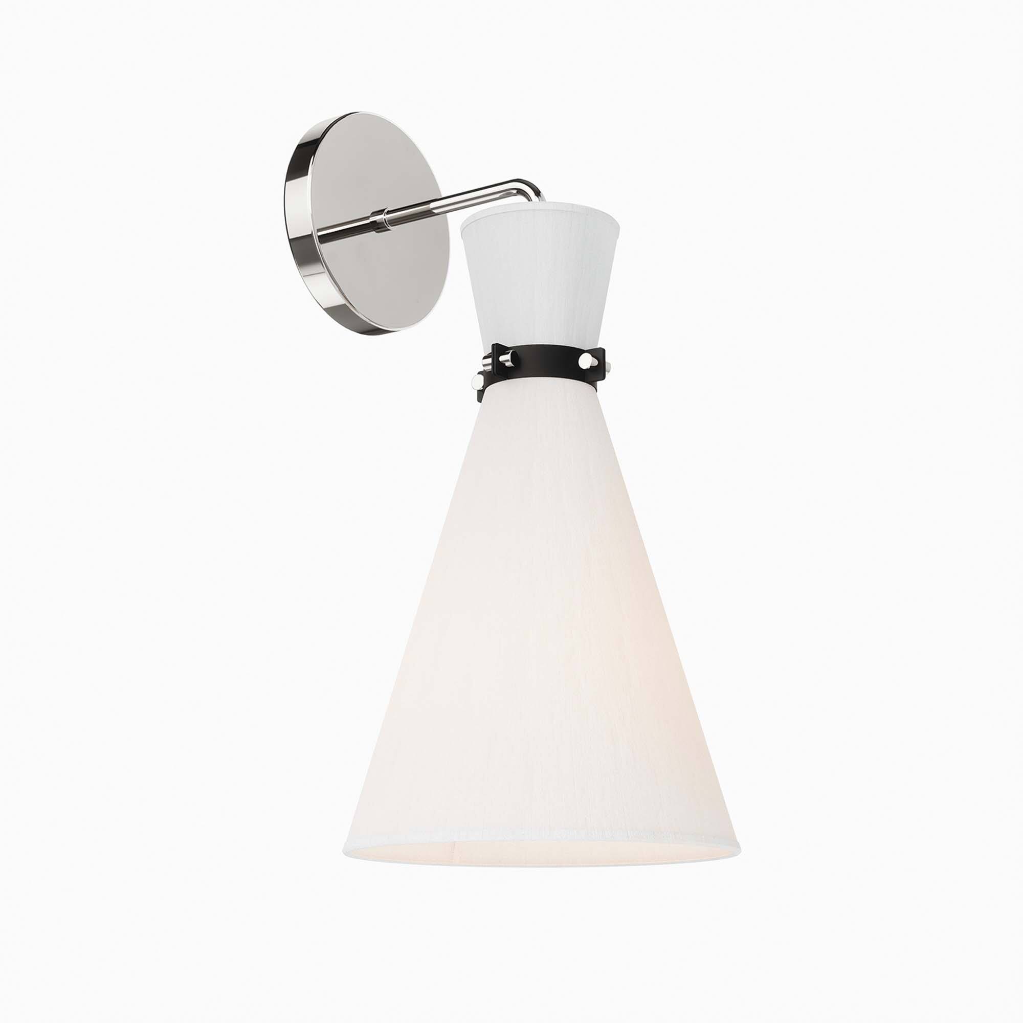 Angle. Modway - Starlight 1-Light Wall Sconce by Modway - White Polished Nickel.