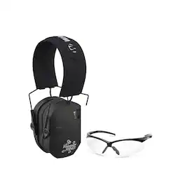 Walkers - Razor Slim (Let Freedom Ring) Earmuffs with Shooting Glasses - Black