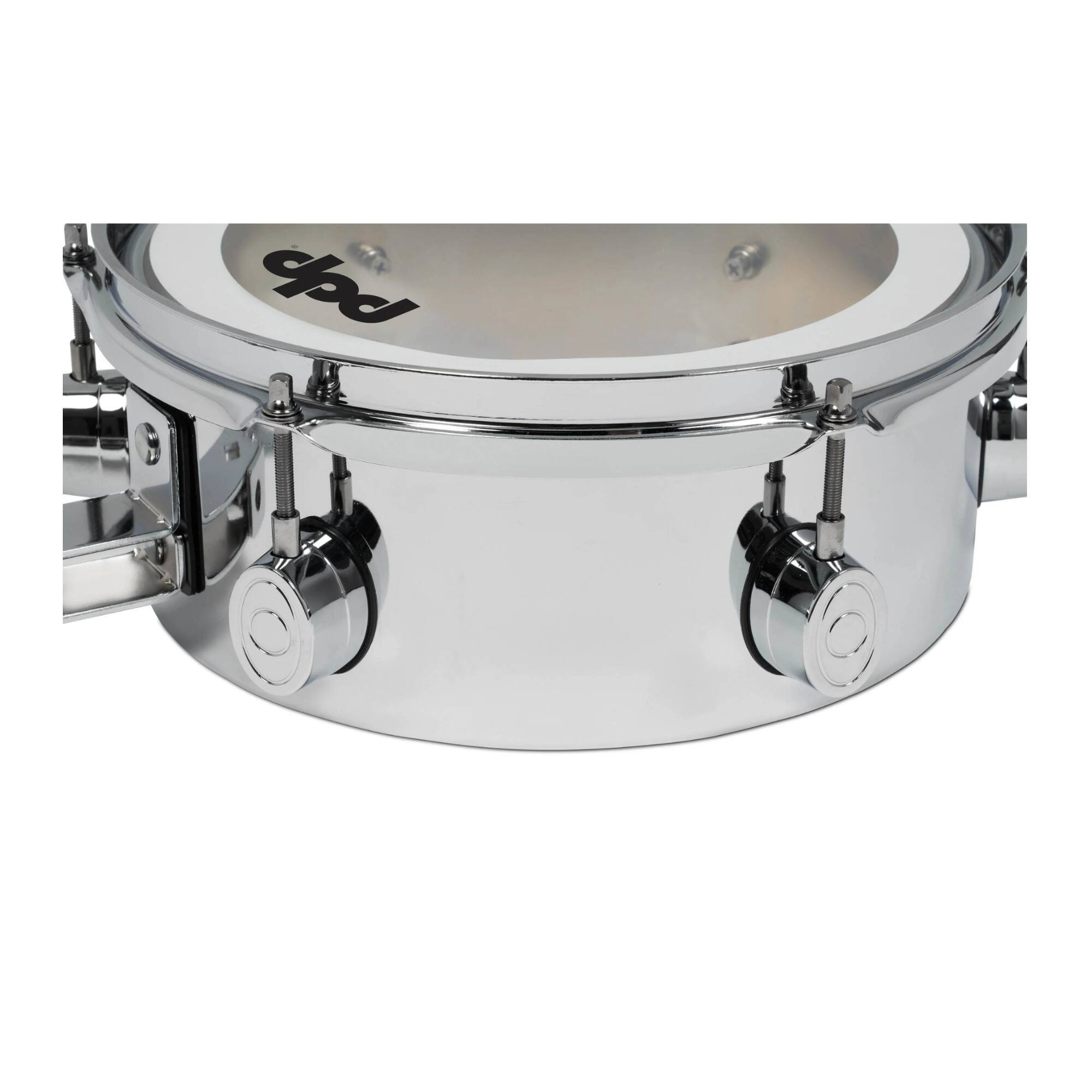 Left. Pacific Drums and Percussion - Pacific Drums and Percussion Mini Timbale, Chrome Over Steel (10-Inch).