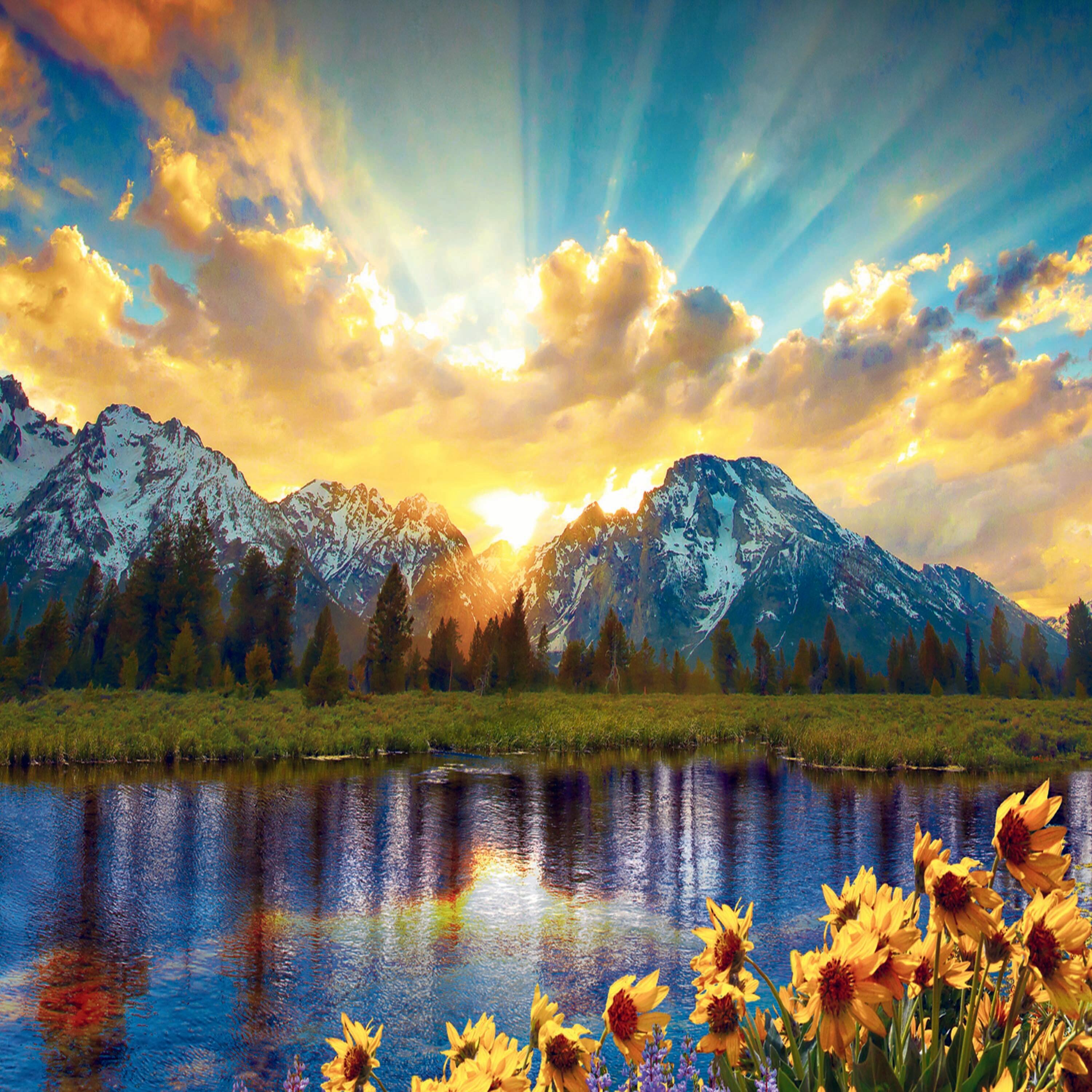 Alt View 5. Trefl - Trefl Red Grand Tetons 1000 Piece Puzzle.