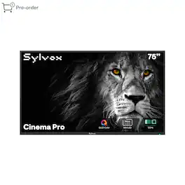 Sylvox - 75" Outdoor TV QLED Mini LED, 3500 Nits Full Sun, IP55 Waterproof, 120Hz, Dolby Vision & Atmos (Cinema Pro)