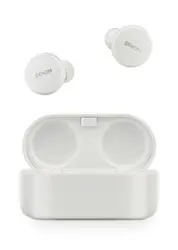 Denon - PerL True Wireless Active Noise Cancelling In-Ear Earbuds - White - Front_Zoom