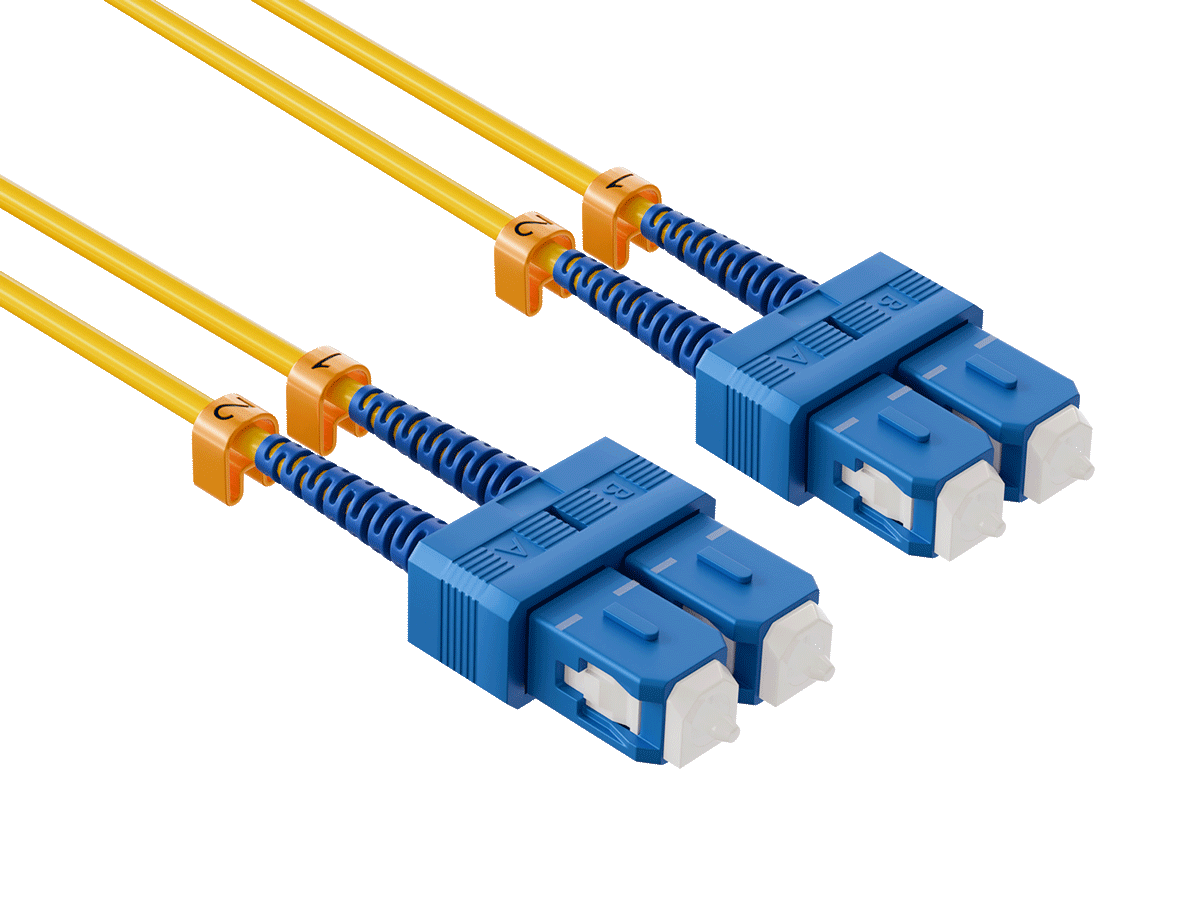 Cable Leader OS2 SC to SC Fiber Optic Patch Cable Single Mode 9/125 ...