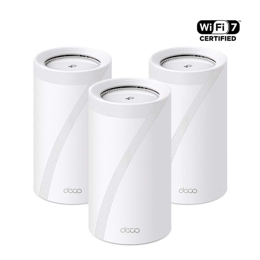 TP Link Deco BE85 Wi Fi 7 BE22000 Tri Band Whole Home Multi TP Link Deco BE85 Wi Fi 7 BE22000 Tri Band Whole Home Multi