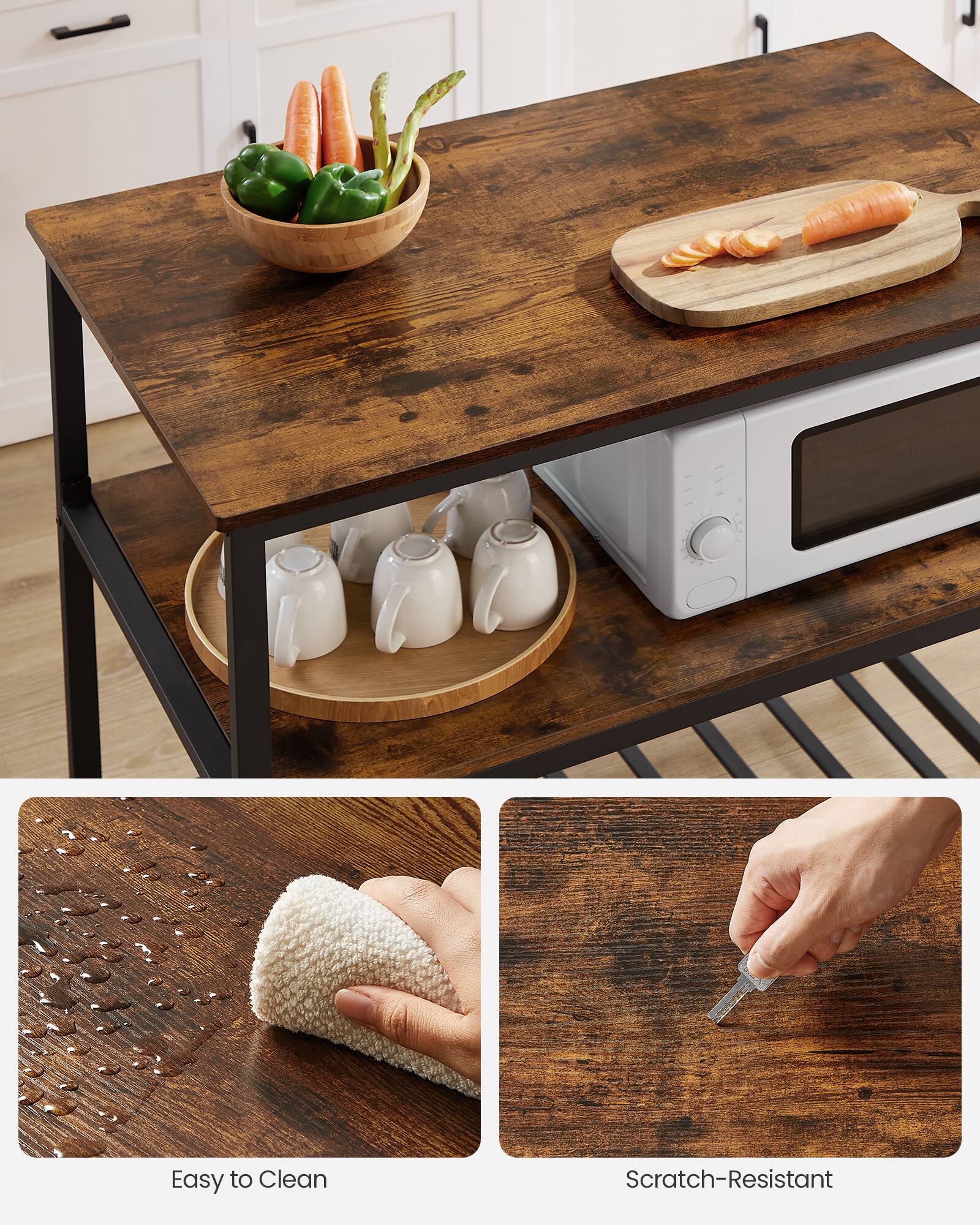 Easy to Clean  
Scratch-Resistant