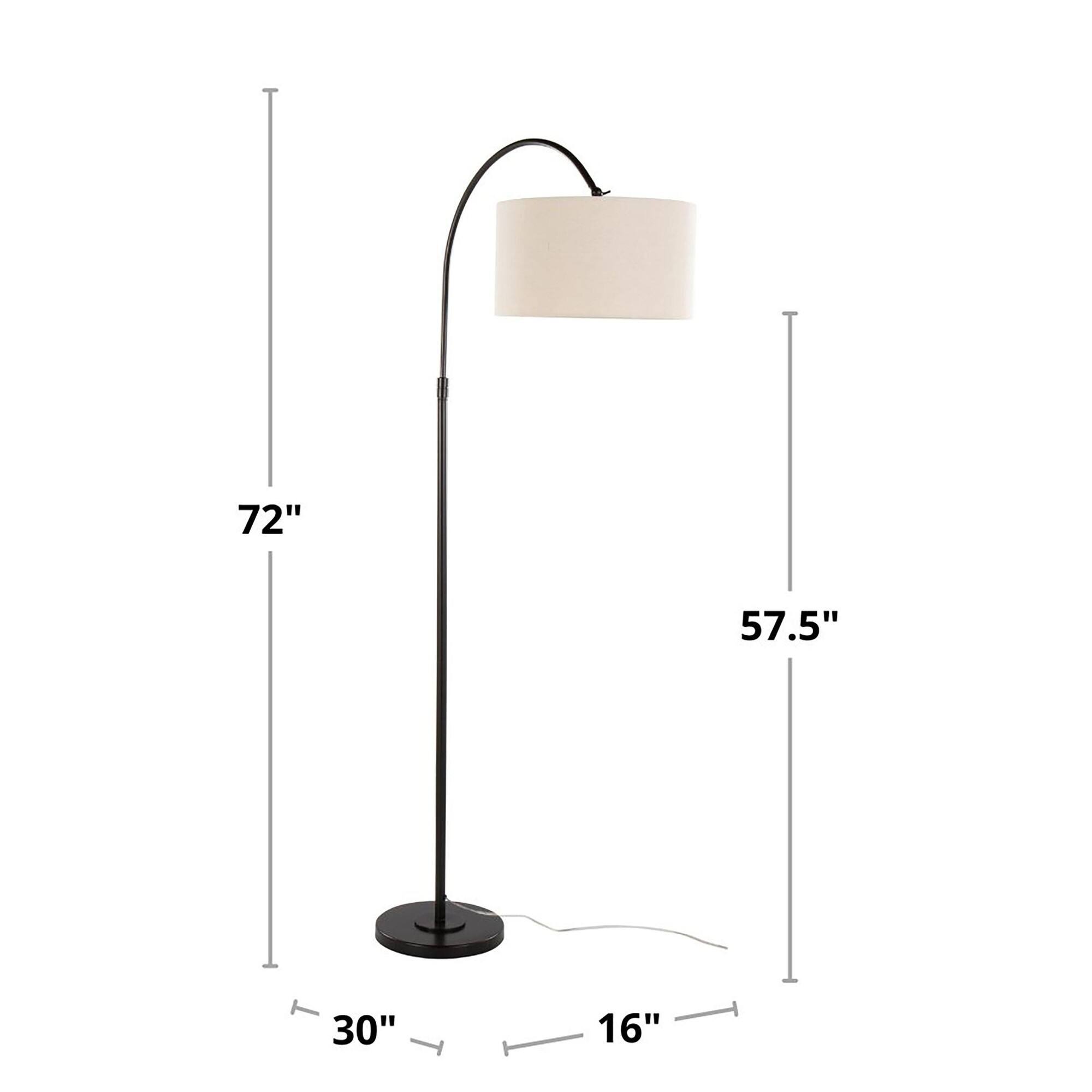 72" 57.5" 30" 16"