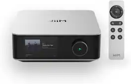 WiiM - Amp Ultra with Voice Remote 2, 100W Amplifier, ESS ES9039Q2M DAC, Dual TI TPA3255, Silver