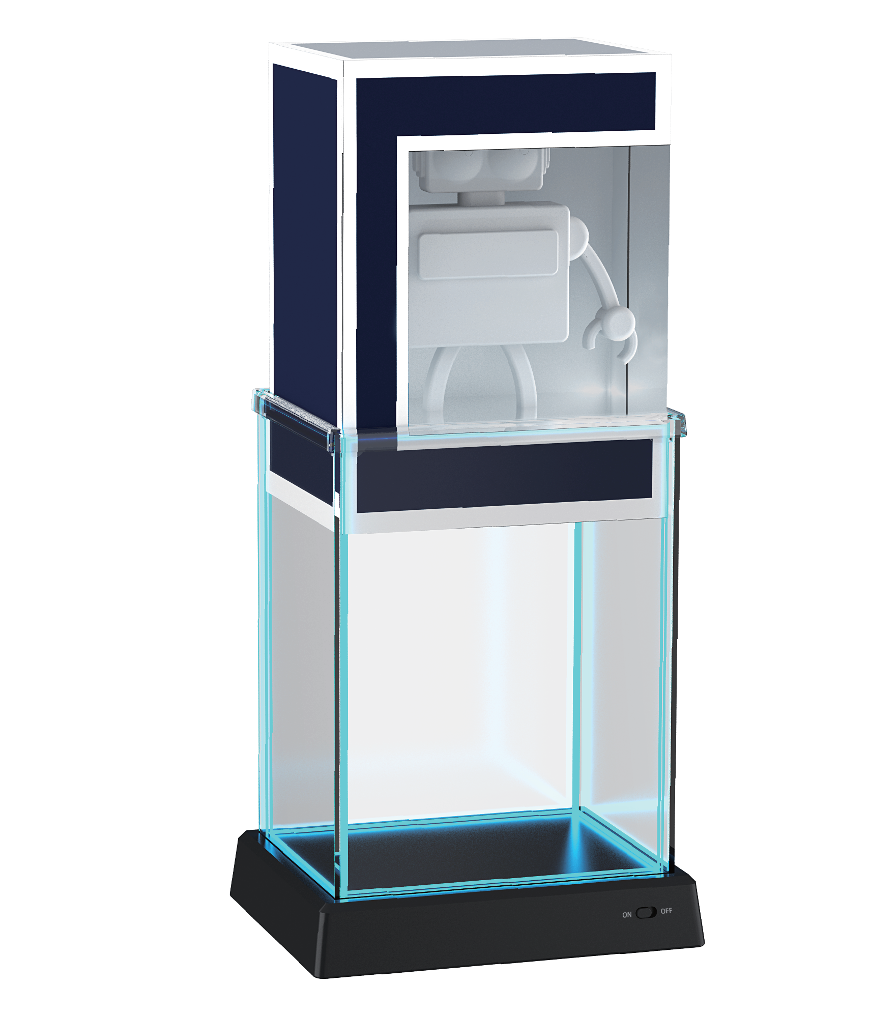 Alt View 1. Biogenik - Multi-Color Illuminating Acrylic Display Case.