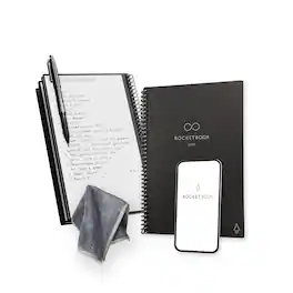 Rocketbook - Core Professional Notebooks, 6" x 8.8", College Ruled, 18 Sheets, Black (EVR2-E-RC-A-FR) - Infinity Black