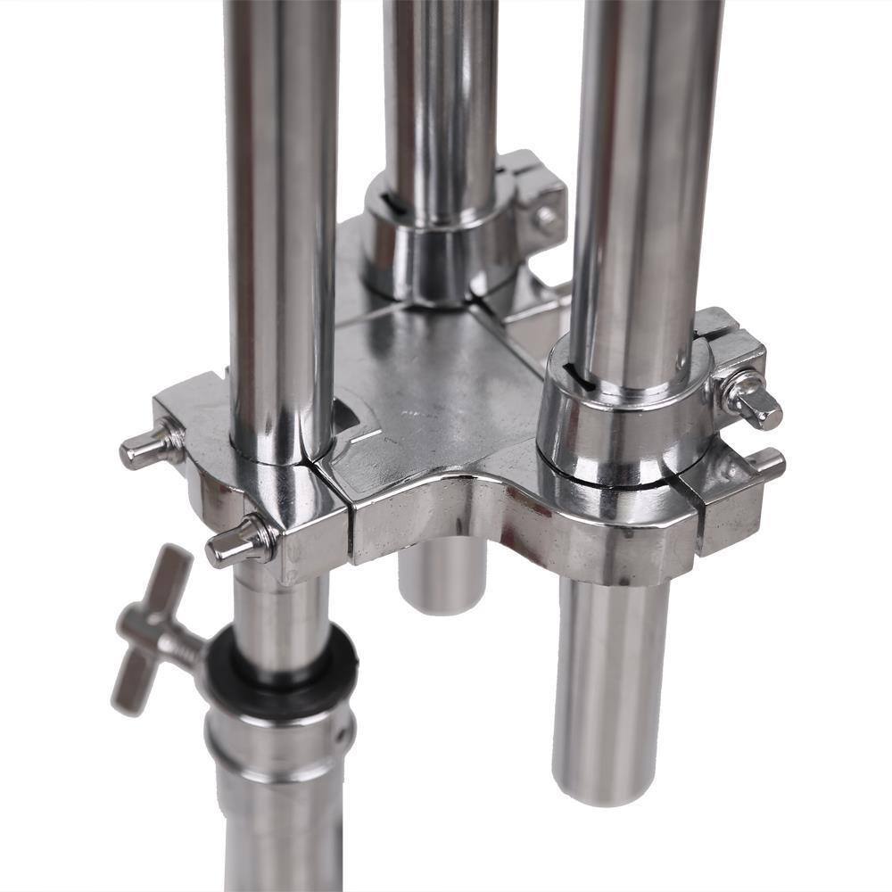 Back. Winado - Double Tom Drum Stand with Adjustable Height 21.6" to 54.86", Premium Stainless Steel Frame, Double Braced Legs, Rubber.