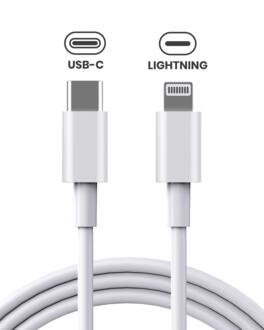 MobileSentrix - 3 ft (1 m) USB-C to Lightning Cable Compatible For iPhone / iPad - OEM - White