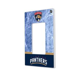 Keyscaper - Florida Panthers Wordmark Single Rocker Lightswitch Plate - Multicolor
