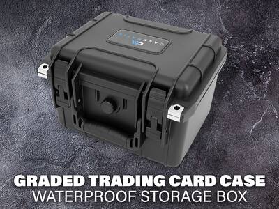CASEMATIX Waterproof Graded Card Case Holds 40 BGS PSA Slabs or 150 Toploaders Trading Card Box with Card Dividers IPX7 - Best Buy CASEMATIX Waterproof Graded Card Case Holds 40 BGS PSA Slabs or 150 Toploaders Trading Card Box with Card Dividers IPX7 - Best Buy