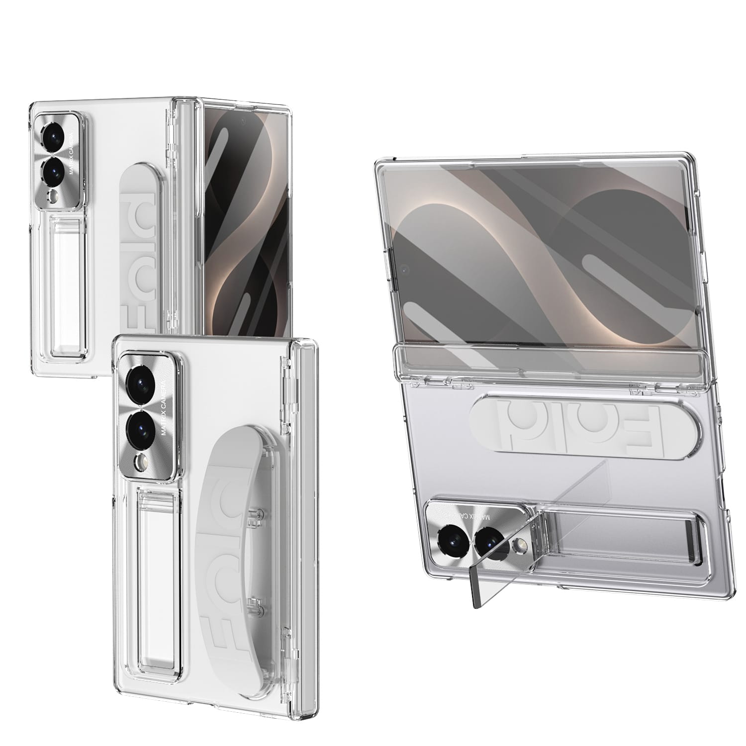 Dteck - Full Body Case for Samsung Galaxy Z Fold8,Shockproof Slim Stand Cover with Hinge Protection,Built-in Screen Protector - Clear price history on PriceWatchPro