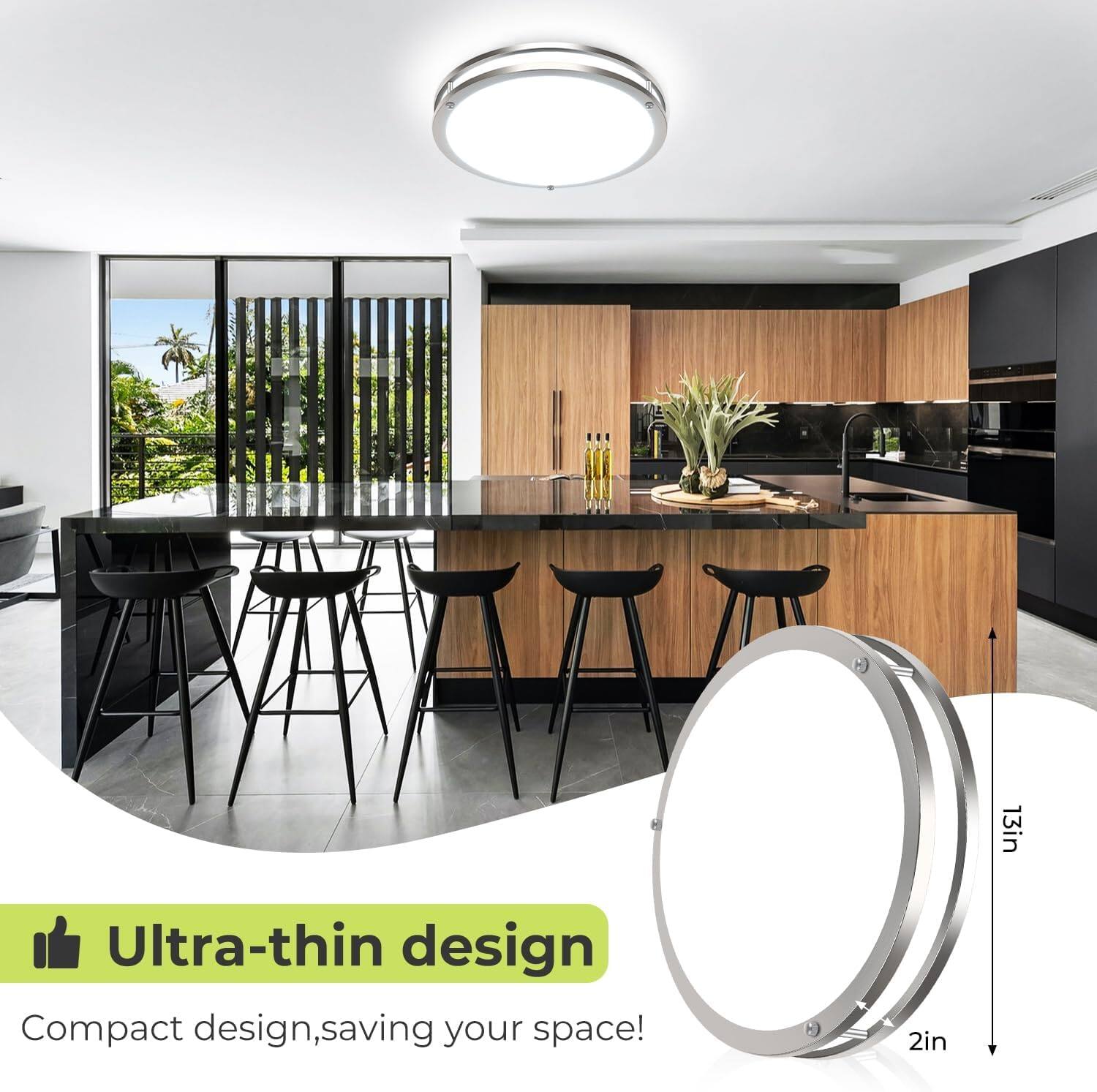 13in  
Ultra-thin design  
Compact design, saving your space!  
2in