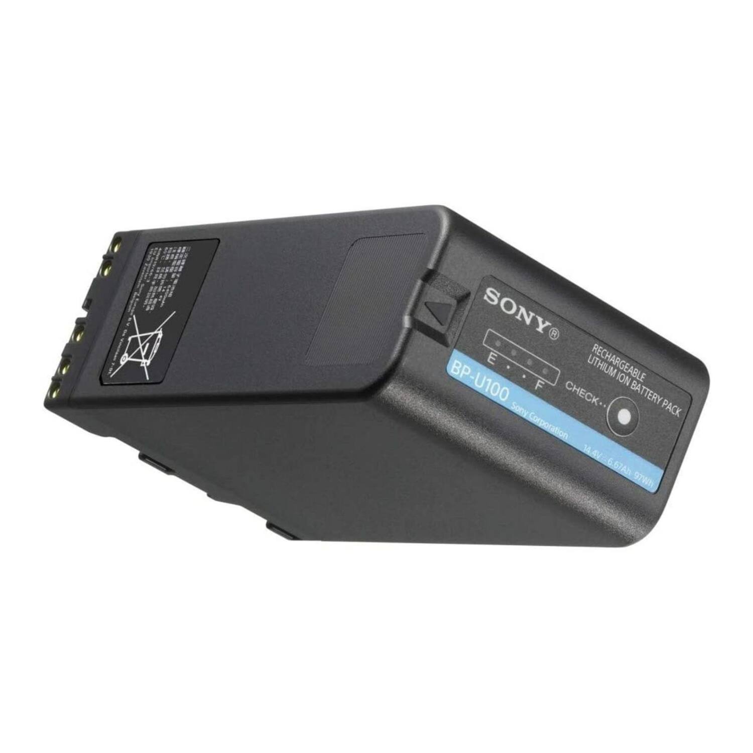 SONY  
RECHARGEABLE LITHIUM ION BATTERY PACK  
BP-U100  
14.4V 6.67Ah  
Sony Corporation