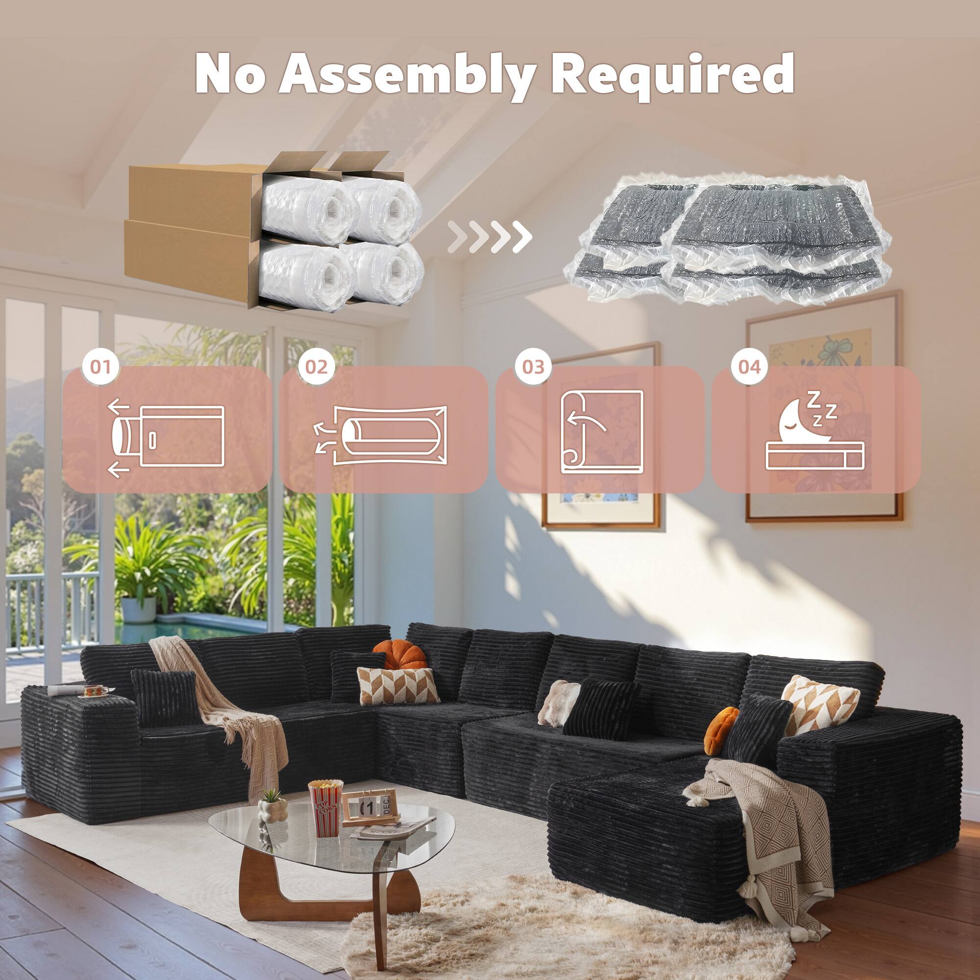 No Assembly Required

01
02
03
04