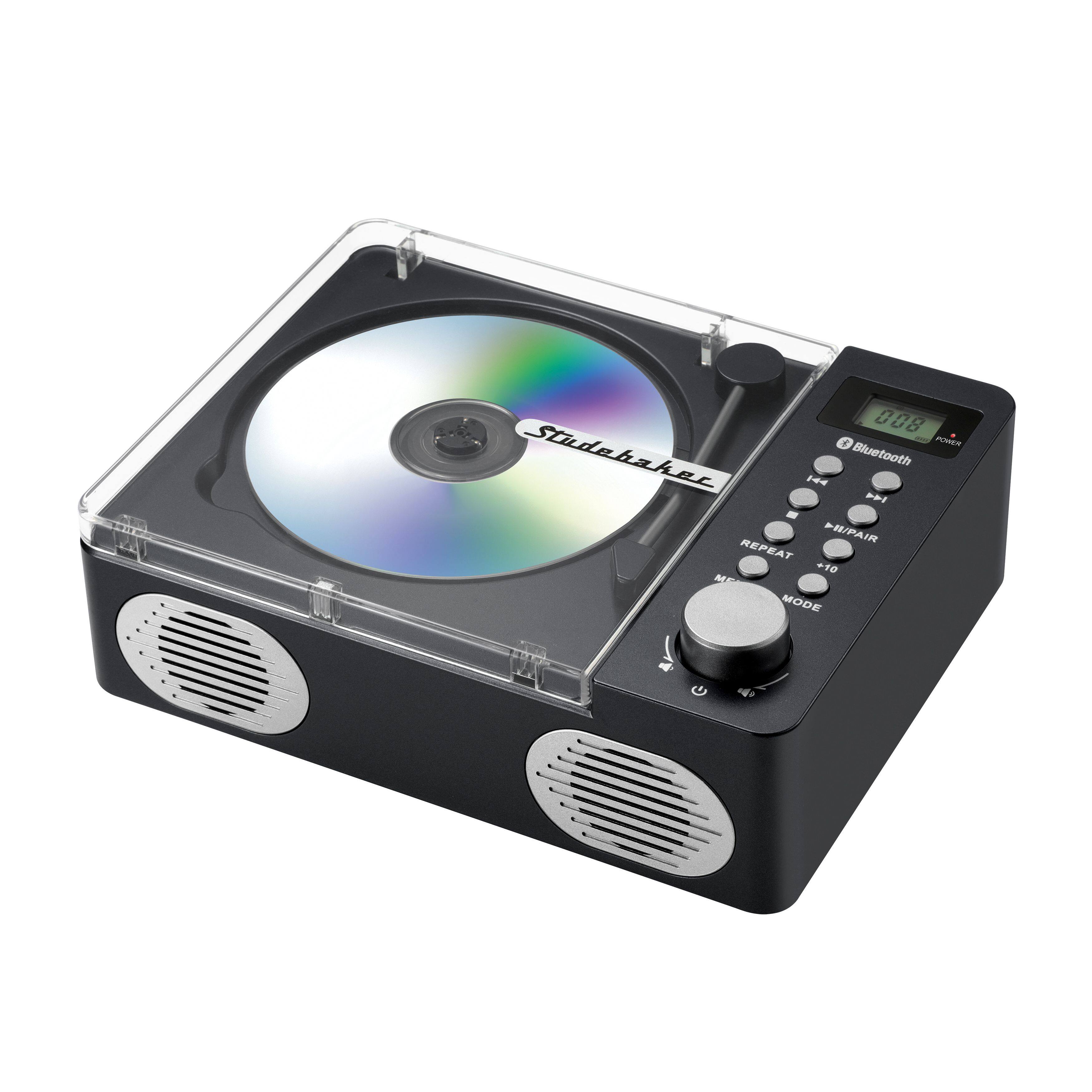 Studebaker - SB3720B Retro CD Player with Bluetooth - Black