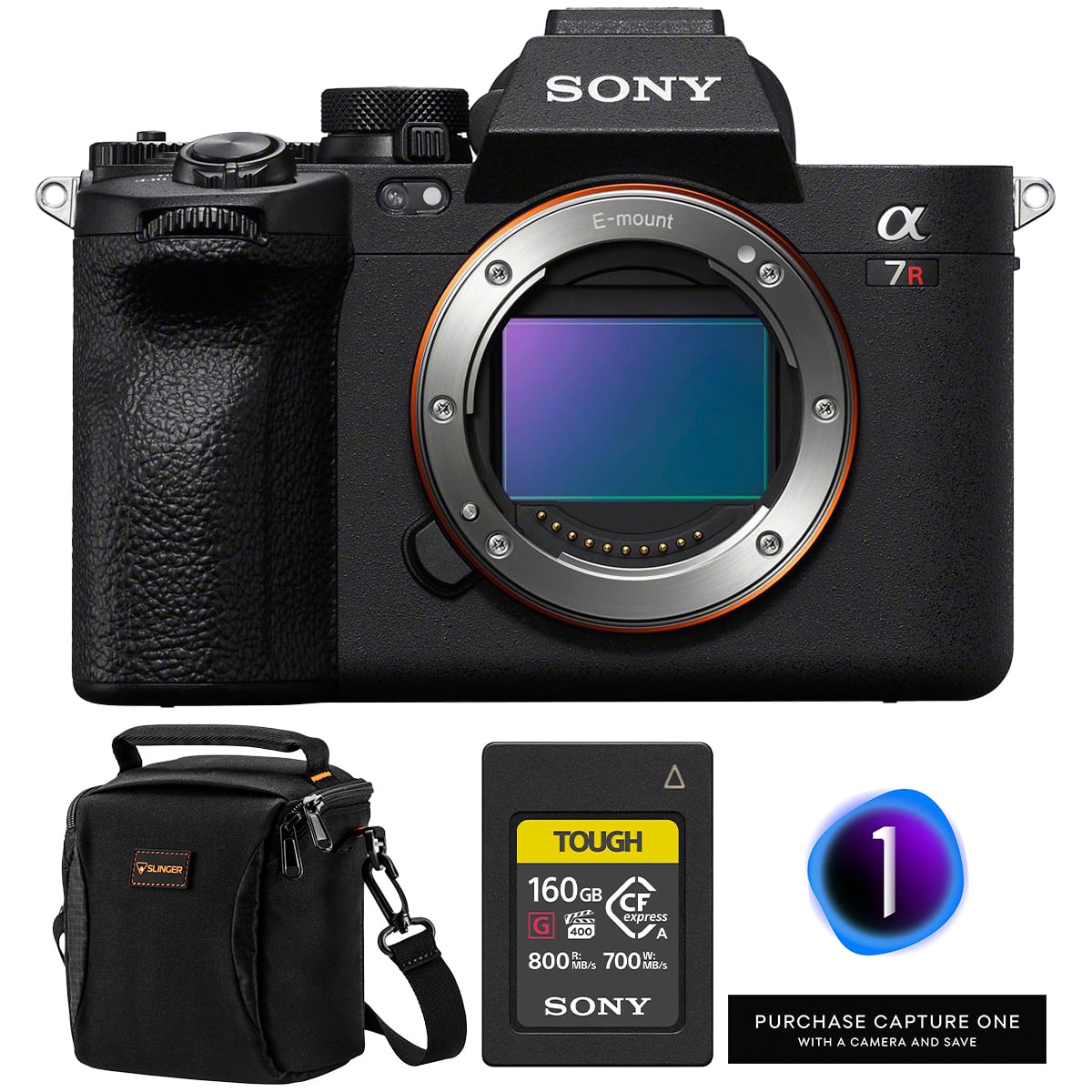 Bundle - Sony - Alpha a7R V Mirrorless Camera, with 160GB Memory Card, Capture One Pro Software and Shoulder Bag price history on PriceWatchPro