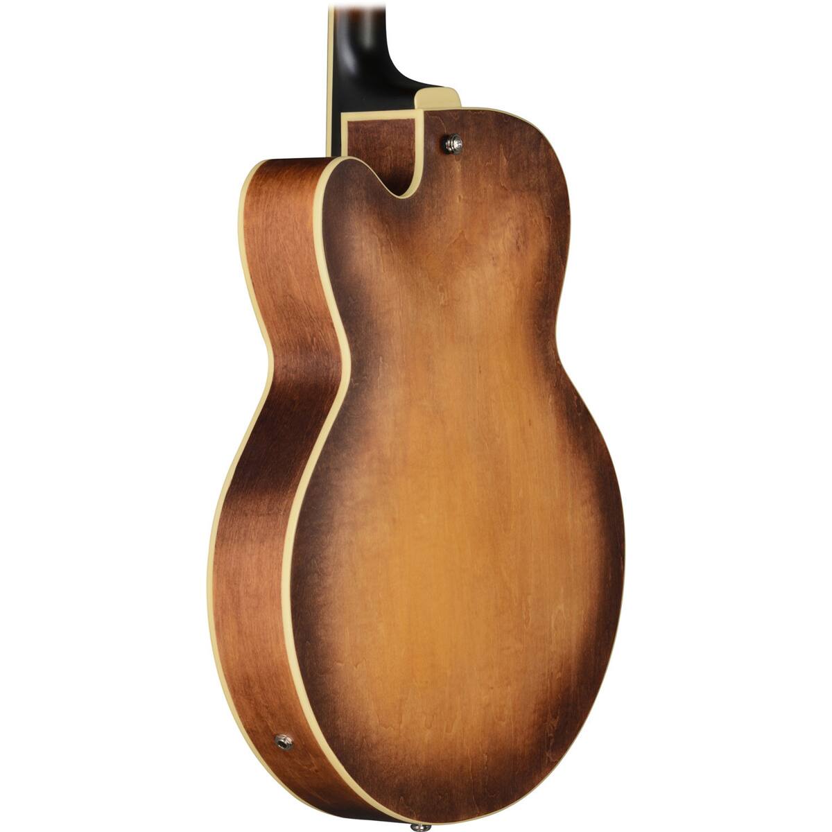 Alt View 7. Ibanez - Ibanez Artcore AF55 Hollow-Body Electric Guitar, Tobacco Flat.
