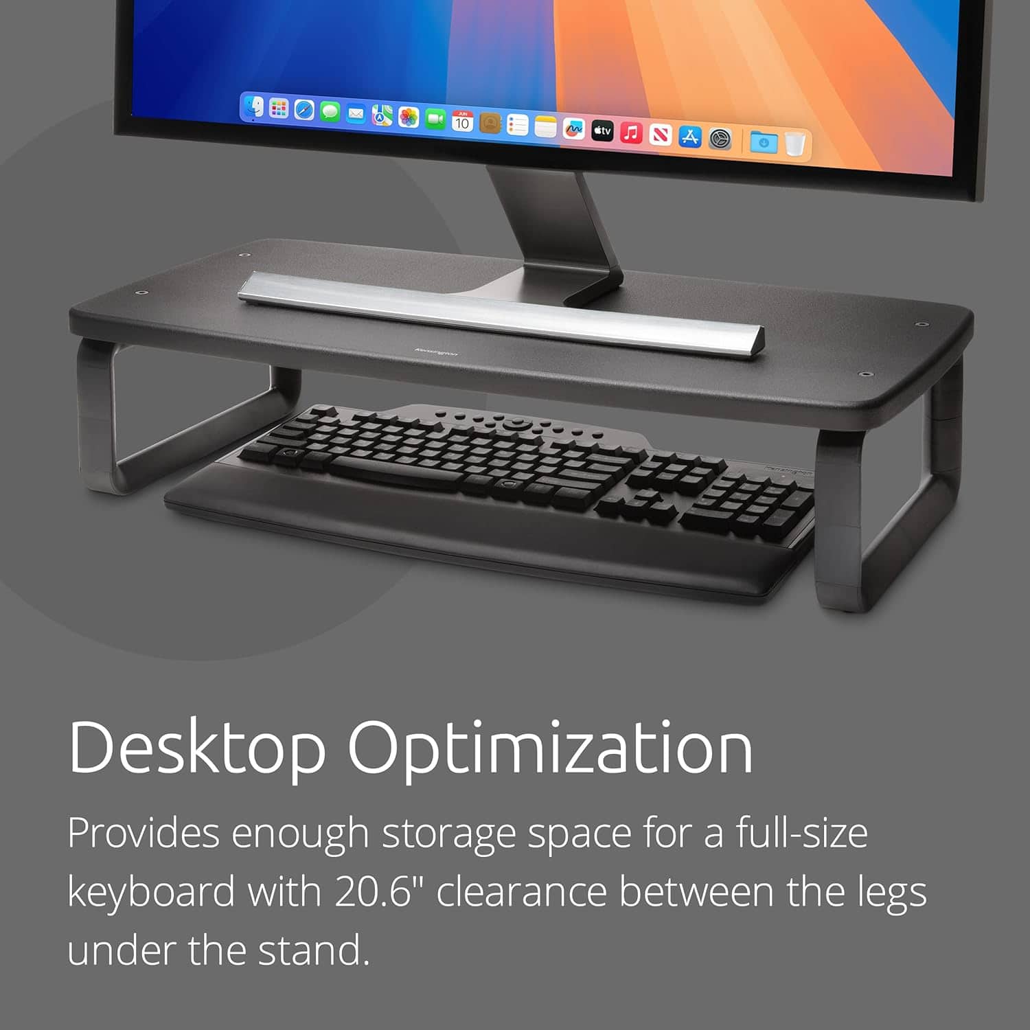 Kensington SmartFit Extra Wide Monitor Stand – Adjustable Height