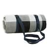 Front. Adivo - Waterproof Outdoor Picnic Blanket - Acrylic Fabric with Plaid Print, Multiple Sizes - 150*200cm - Black.